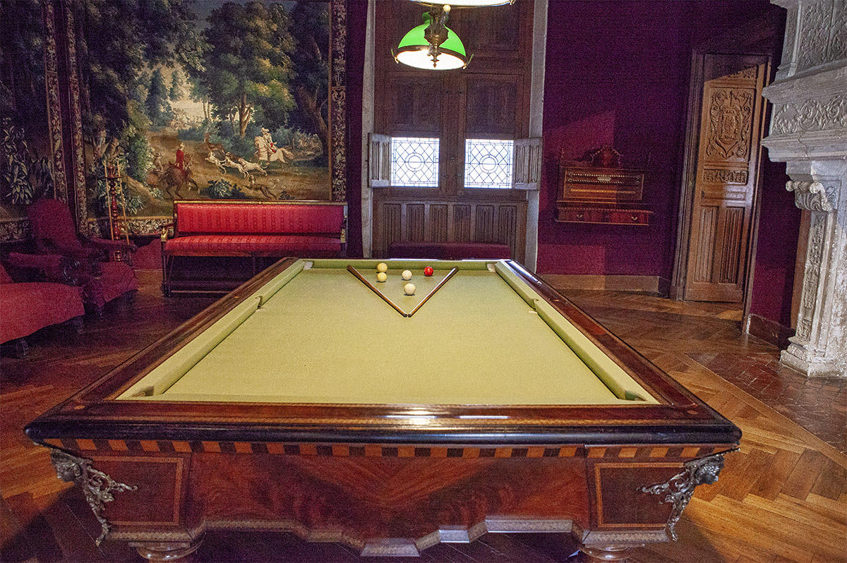 Sala de billar del del Castillo Azay-le-Rideau