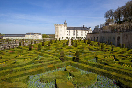 Panorámica Jardines del Castillo de Villandry