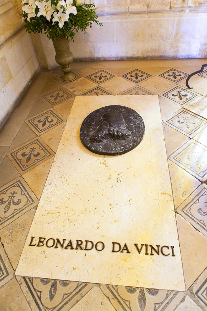 Tumba restaurada de Leonardo da Vinci de Saint Hubert