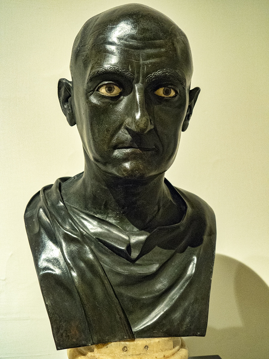 Scipión el Africano busto en bronce
