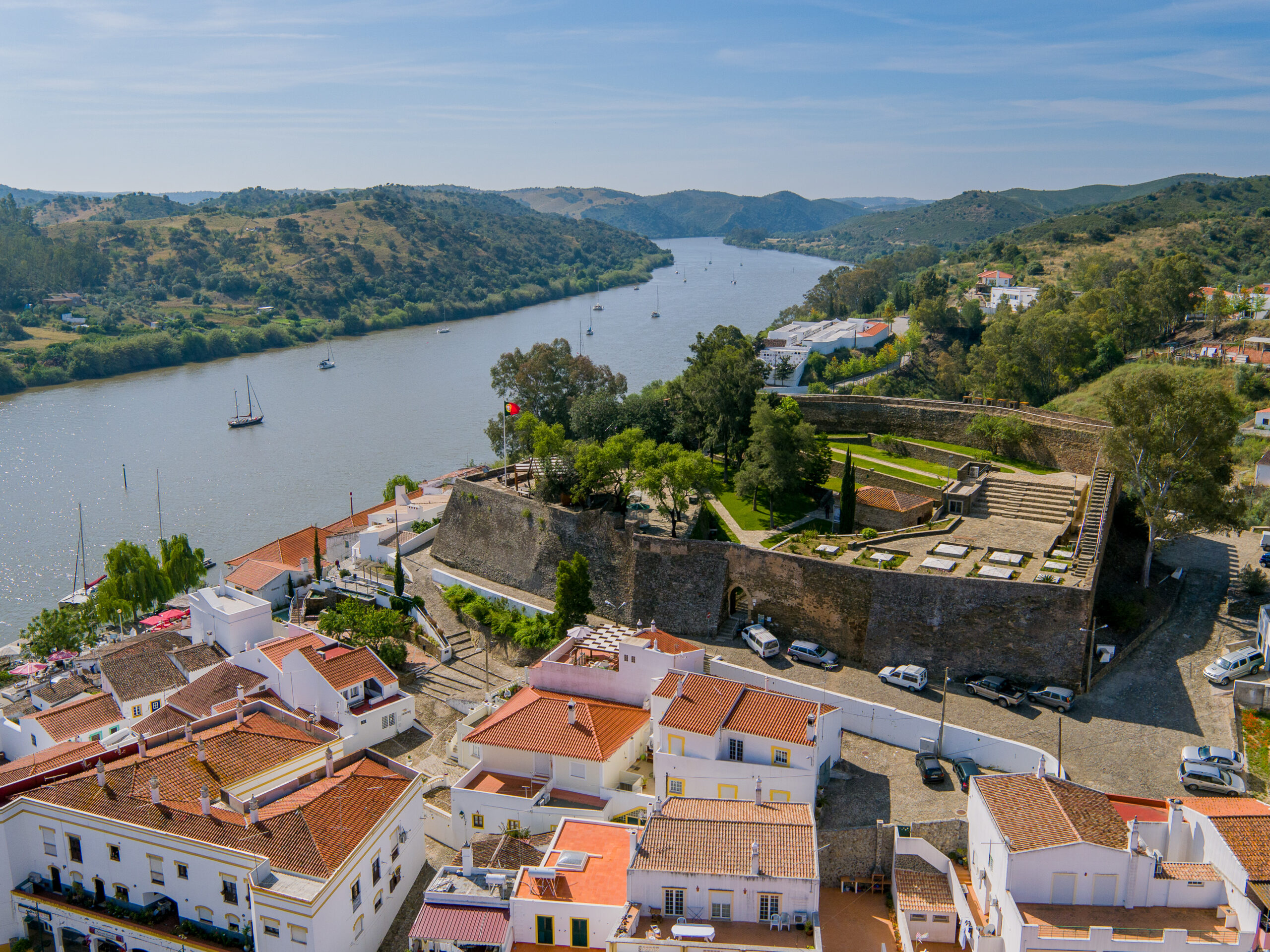 Vista de Alcoutim en el ALgarve