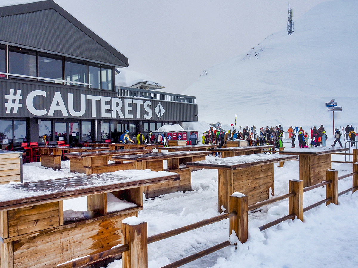 Estación y restaurantes de Cauterets