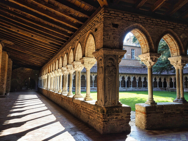 Detalle del claustro de la Abadía de Moisac