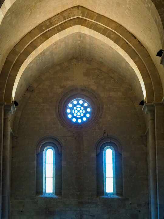 Rosetón de la capilla de la iglesia de la Abadía de Flaran