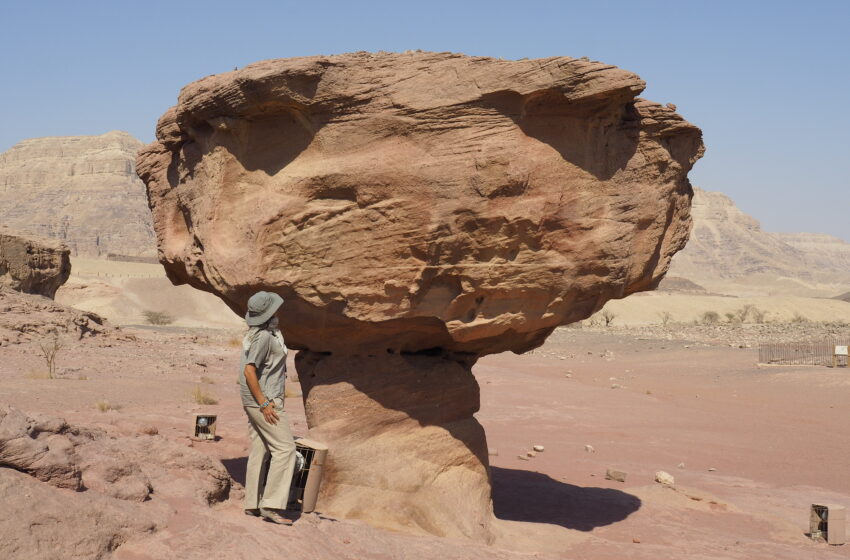 Valle de Timna en Israel y los Pilares del rey Salomón